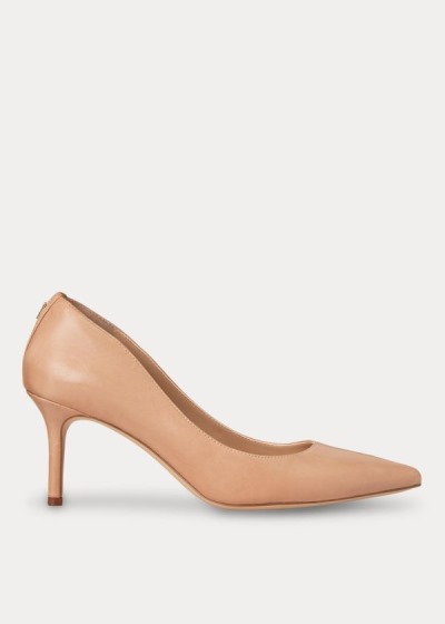 Women's Ralph Lauren Lanette Leather Pumps | 160359VAP